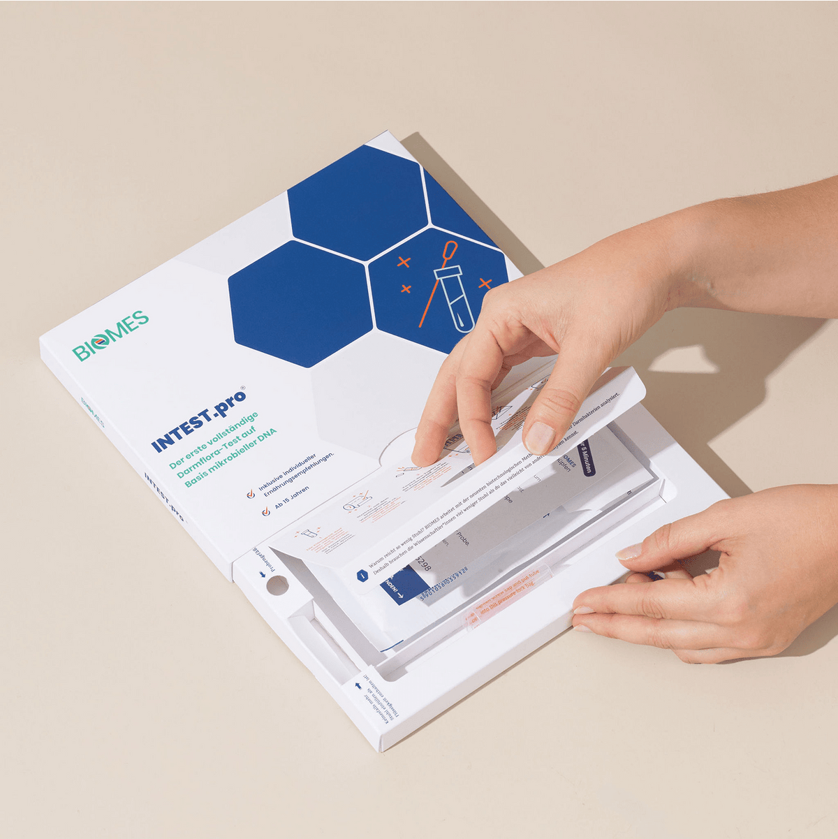 INTEST.pro Darmflora-Test nach der Darmspiegelung – Testkit von BIOMES