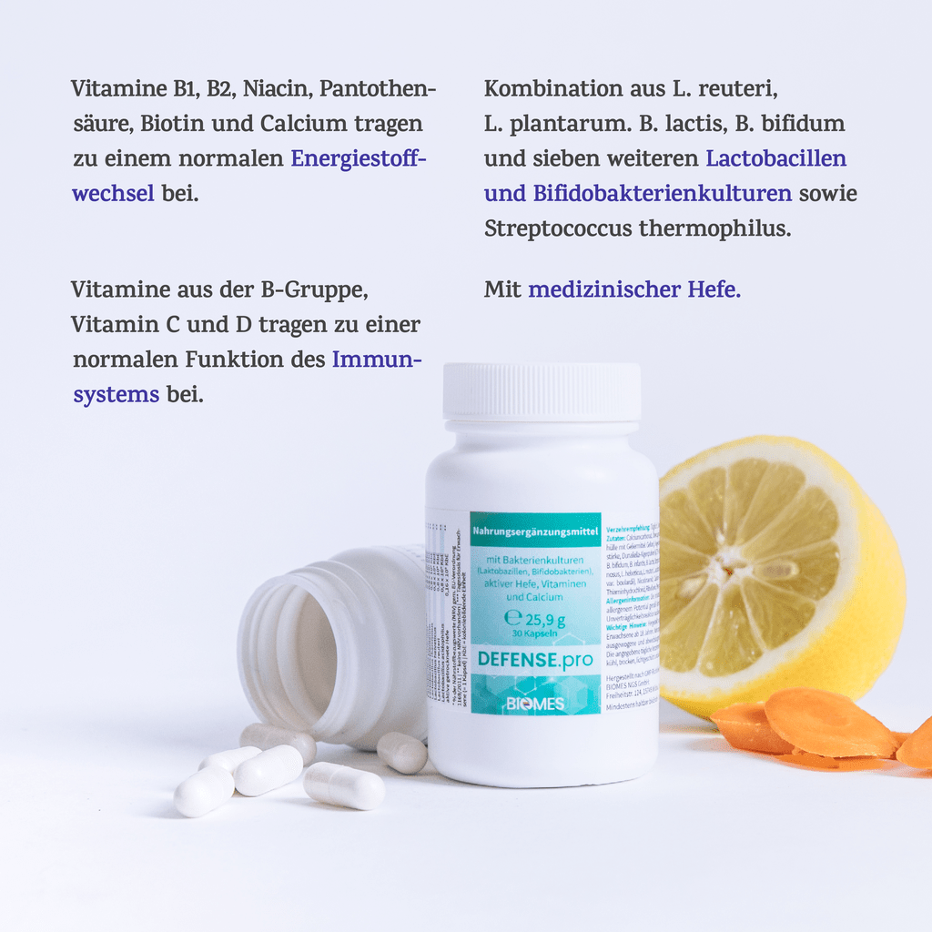 DEFENSE.pro food supplements | BIOMES